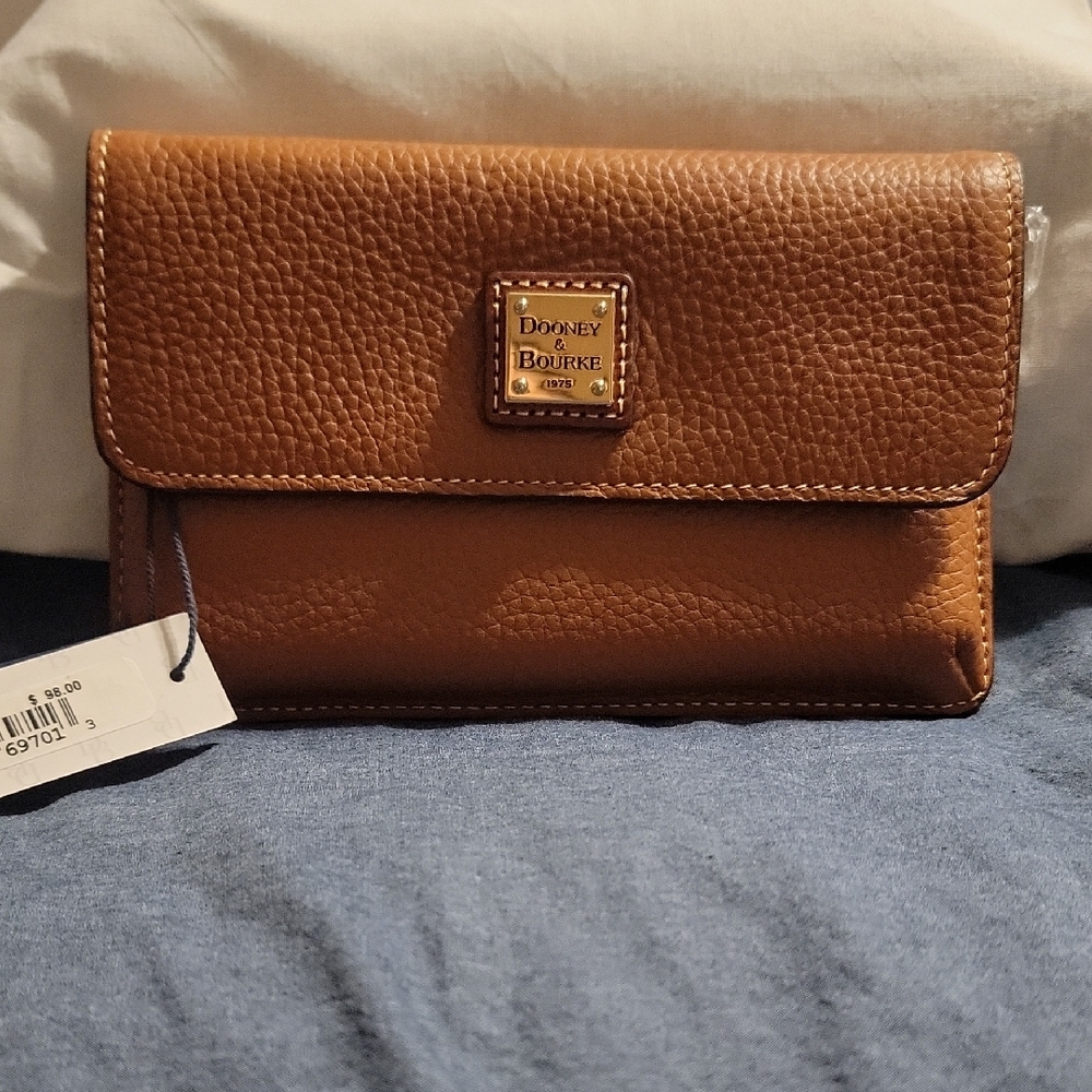 Dooney & Bourke Tan Wristlet.